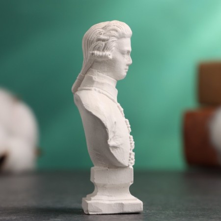Bust "Emperor Peter III" White, 4x2.5x6.5cm-3