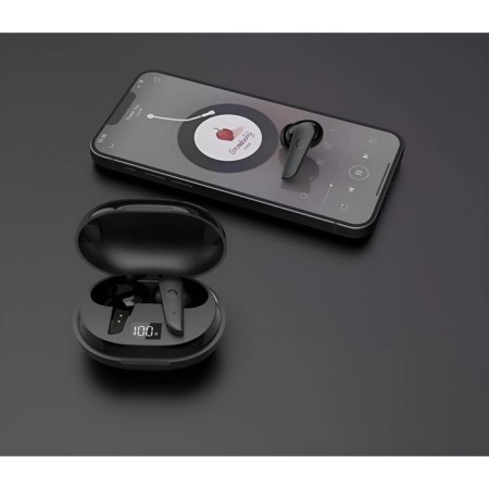 Wireless Riversong Utopia L1, TWS, vacuum, microphone, BT5.0, 300 mAh, black-3