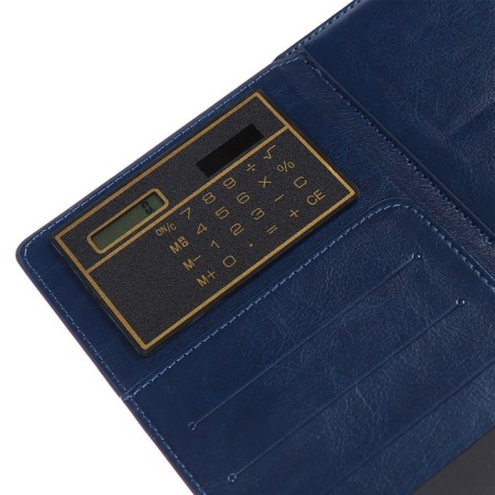 Deliciper of Leduced A5, 140 sheets in a cage, with a calculator, with a scrap, leatherette cover, mix-25