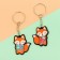 A set of key foxes, 2 pcs., 11 x 17.5 cm.