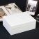 Casket to the leatherette for jewelry "White matte" 8.7x23x17.5 cm