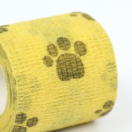 The self -fixed bandage "paws", 5 cm, max. Extensibility 4.5 m, mix of flowers-1