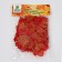 Decor "maple leaf", set of 50 pcs, red-orange color
