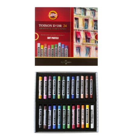 Pastel dry art 24 colors, Koh-I-Noor Toison D`or 8514/24