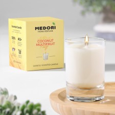 Aromatic candle in a glass of Medori 