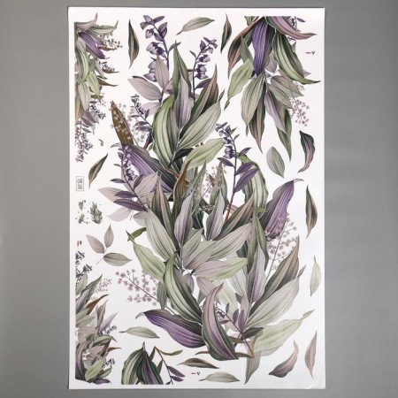 Interior plastic sticker "Flowering" 60x90 cm-1
