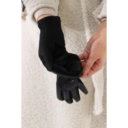 Gloves are female, dimensionless, without insulation, black color-2