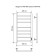 The electric heated towelputor "Sanprise" Quadro P8, 400x800 mm, right, chrome