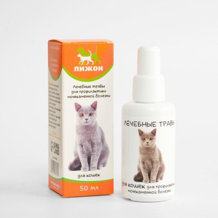 Pijuna medical herbs for cats with urolithiasis, 50 ml