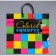 Package "Multi -colored squares", plastic with a plastic pen, 40 x 40 cm, 110 μm