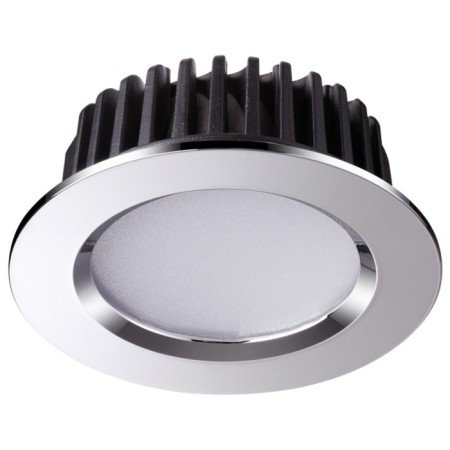 LED LED built -in Novotech. DRUM, 10W, LED, 43x102x102 mm, chromium color