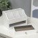 Casket wood for jewelry and cosmetics 1 box white 21x14.5x15 cm
