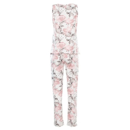 Female homemade set (T -shirt/pants), milk color, size 44-9