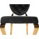 Stool on a metal frame ODDA Metal/fabric, gold/black 50.5x65x91 cm