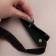 Linings on a handle for a bag, on buttons, 13 × 9 cm, 2 pcs, black color
