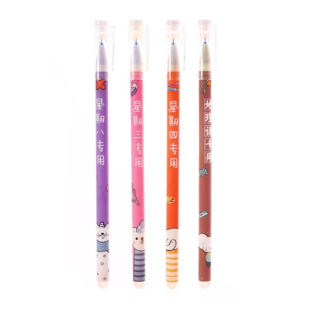 Gel handle Erased ink, 0.5 mm, blue rod, MIX beast-1