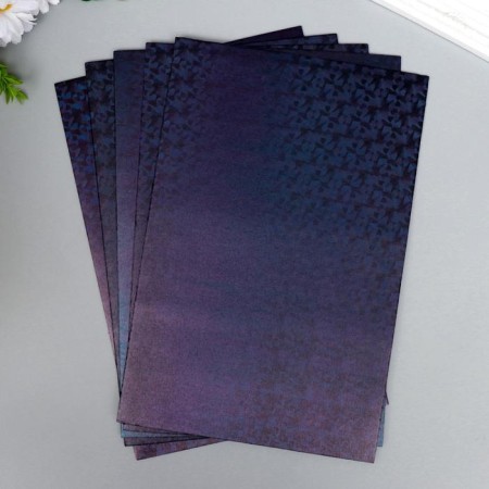Foamiran hologram "Black" 1.8 mm set 5 sheets 20x30 cm-1