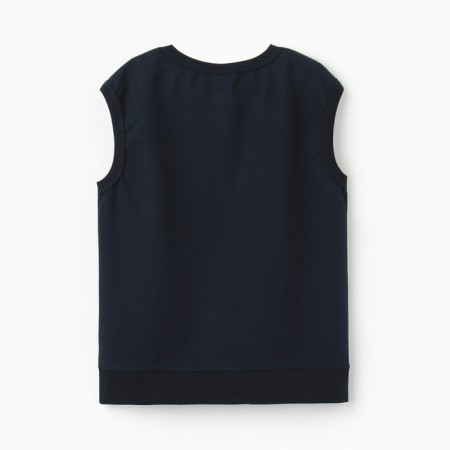 Minaku boy's vest for a boy: School Collection, Dark blue color, height 128 cm-8