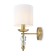 Bra Freya Fr1009wl-01BS Side, 212x150x380 mm, E14, 1x40W, brass color