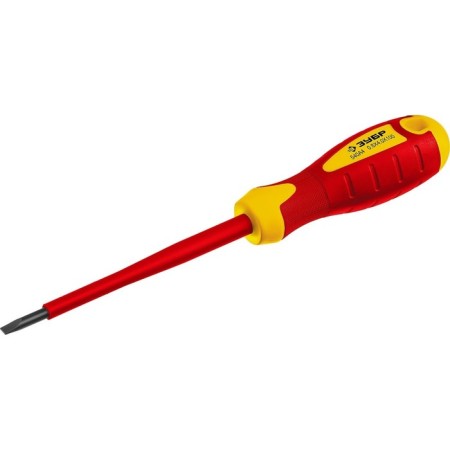 Dielectric bison screwdriver, professional, three -component handle, SL4 x 100 mm-1