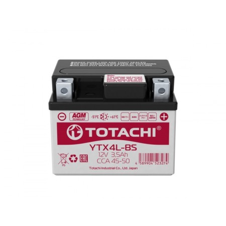 Alaska YTX4L-BS battery, 3.5 Ah, reverse polarity