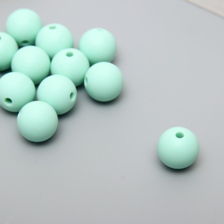 Busina silicone "round" delicate mint d = 1.2 cm