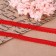 Capricon lace, 12 mm × 10 ± 1 m, red color