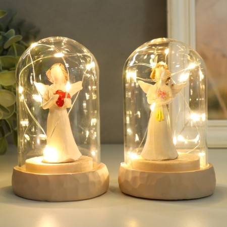 Souvenir Polystone Light "Angel-Bezliky in the flask" MIX 11x6.8x6.8 cm