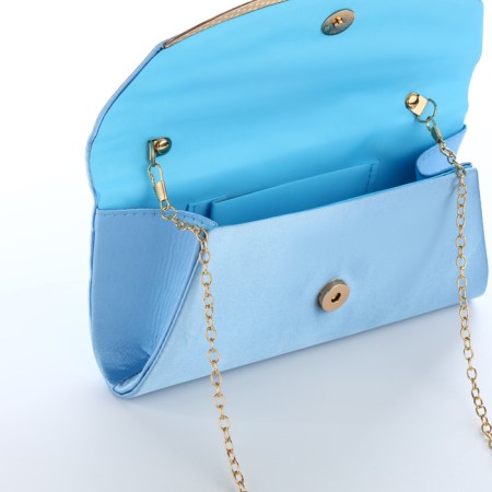 Women's bag on magnet, blue color-5