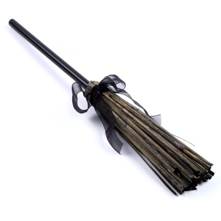 Carnival set "Magic", black hat, broom, bag-8