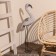 Souvenir "Flamingo" ceramics, glass 85 cm