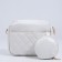 Bag Cross-Bodi with a zipper, white color