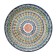 Largan Rishtan ceramics "Patterns", 25 cm, Blue Mix