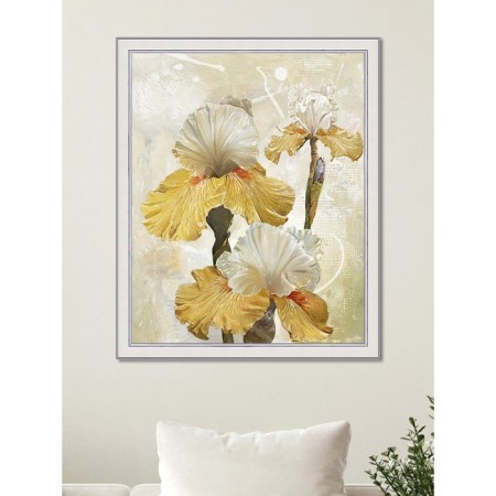 Reproduction of the picture "Romantic irises. No. 1 ”, 40x50, frame (45-a355)-3