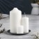 Cup "Cup 140" metal per candle, 14x14 cm, silver