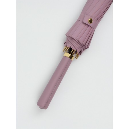 Umbrella is a s/auth r51/60 16sp n/u/u plain a straight handle to leatzers violet package-4