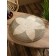 Decorative wicker rattan "Flower", 50x50x5 cm, gray