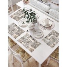 A set of napkins for setting the table 