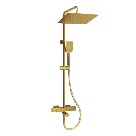 The shower system wasserkraft a199.260.201.bg Thermo, tropical shower, thermostat, gold