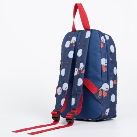 Baby backpack on lightning, 2 external pockets, blue color-3