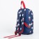Baby backpack on lightning, 2 external pockets, blue color