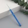 Knitting hook, with a plastic handle, d = 1.5 mm, 13.5 cm, blue color