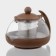 Glass teapot “Fantasy”, 750 ml, with metal sieve, color mix