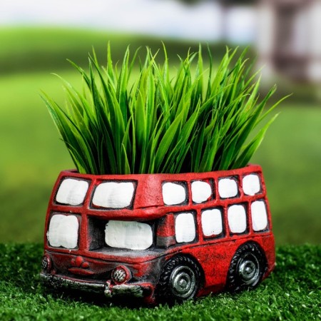 Pot "Bus Bart" Red, 11.5x7x7cm