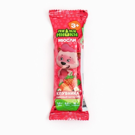 Baton Musly cereal mi-mi-Mim Strawberries, 24 g