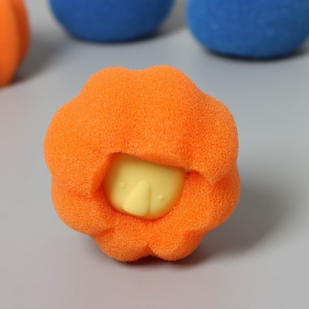 Balls for the washing of the share, set 4 pcs, d = 8 cm, blue/orange color-7