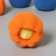 Balls for the washing of the share, set 4 pcs, d = 8 cm, blue/orange color