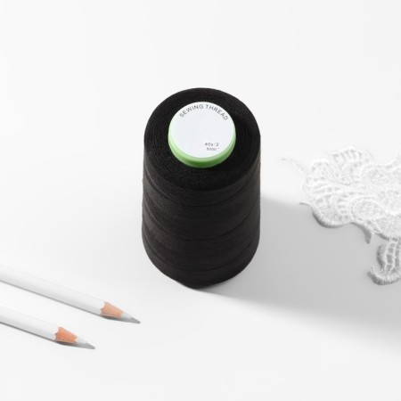 Threads 40/2, 3100 m, black color No. 1325-2