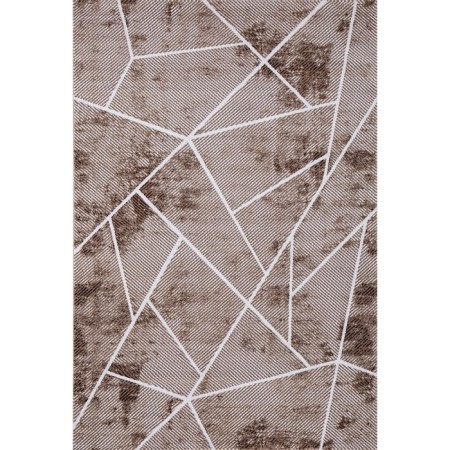 Rectangular carpet Karmen Hali Panama, size 234x340 cm, color Brown/Brown