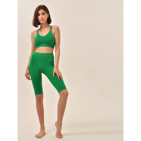 Female top on thin adjustable straps Mirey Top Sport Spalla Stretta, size 46-48, color green tea-2